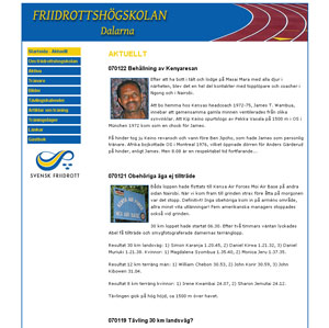 Friidrottshögskolan web