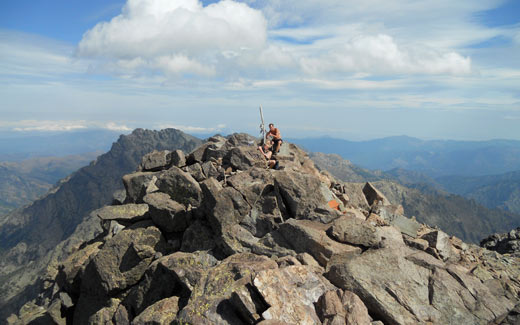 Corsica - on the top of Monte Cinto 2706m