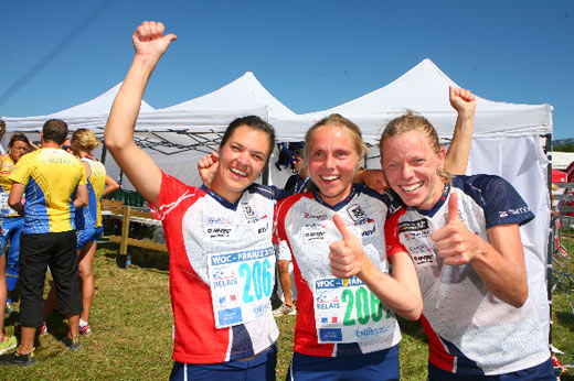 WOC 2011 relay silver for the Czech team Photo: Peter Kaderavek