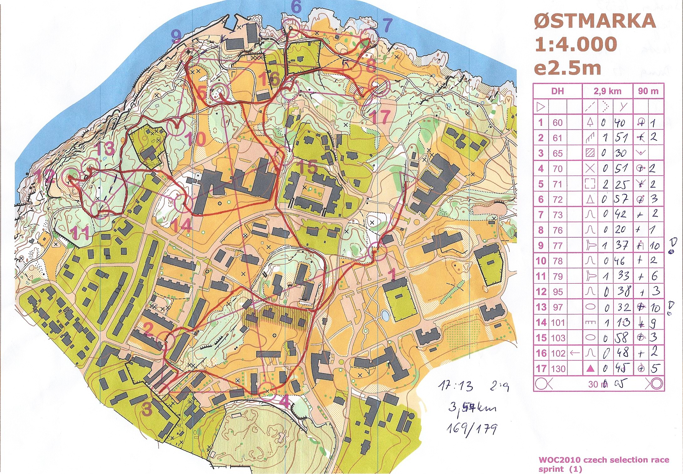 WOC selection race sprint Q (2010-06-22)