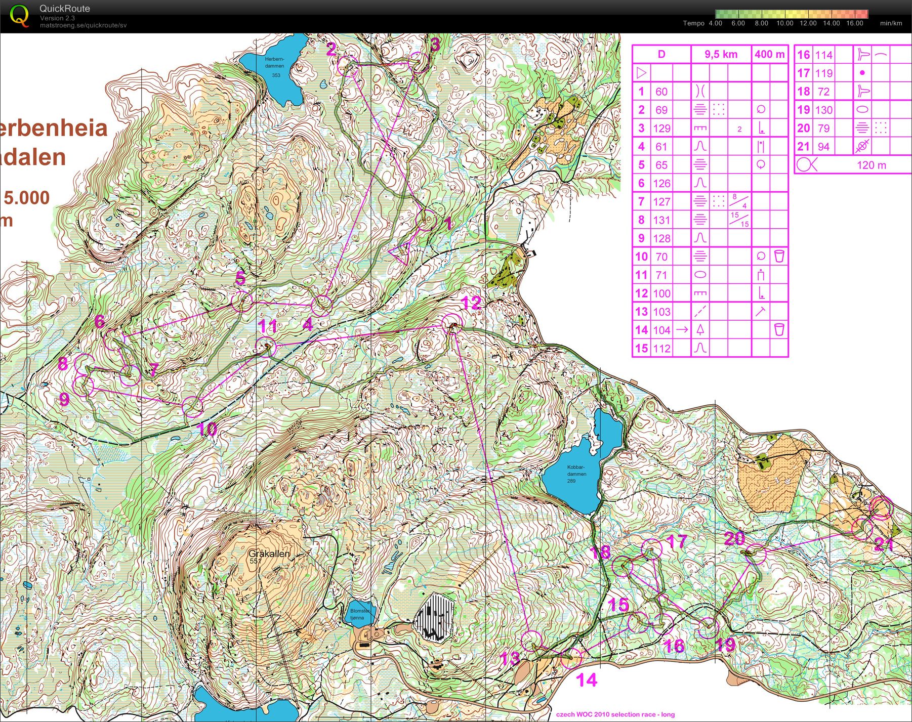 WOC selection race long (25/06/2010)