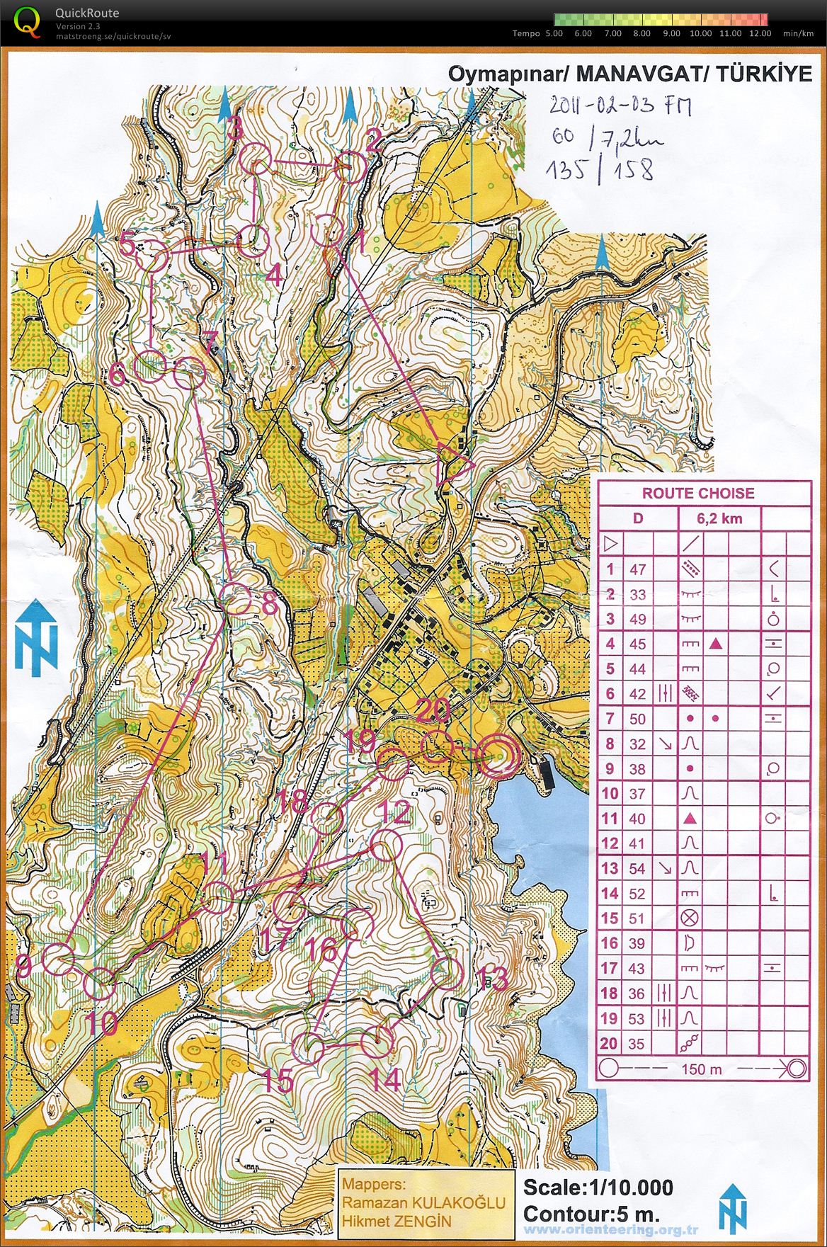 Normal course Oymapinar (2011-02-03)