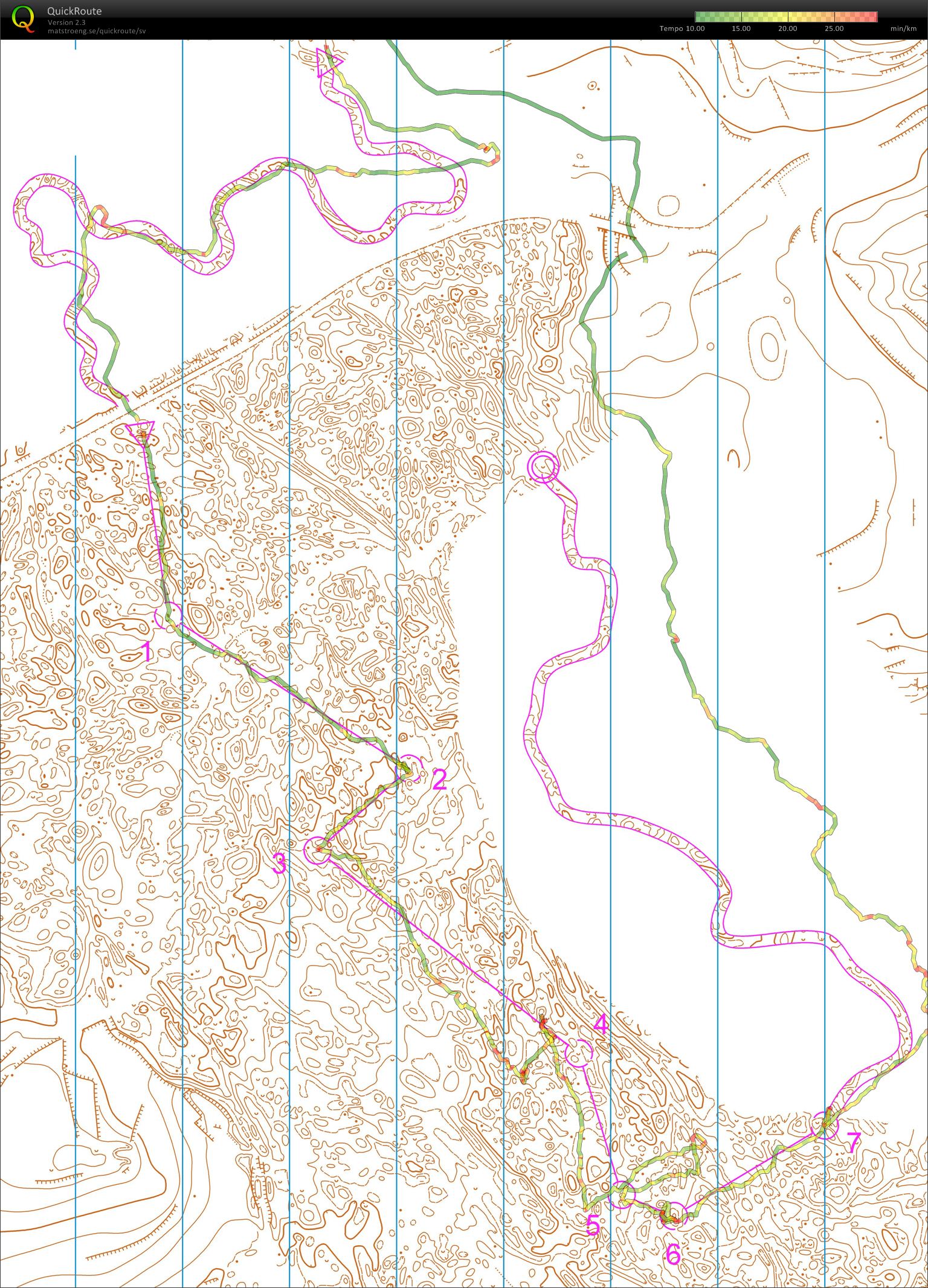 Jegor's map from night training with Thierry, Aydat (19/03/2011)