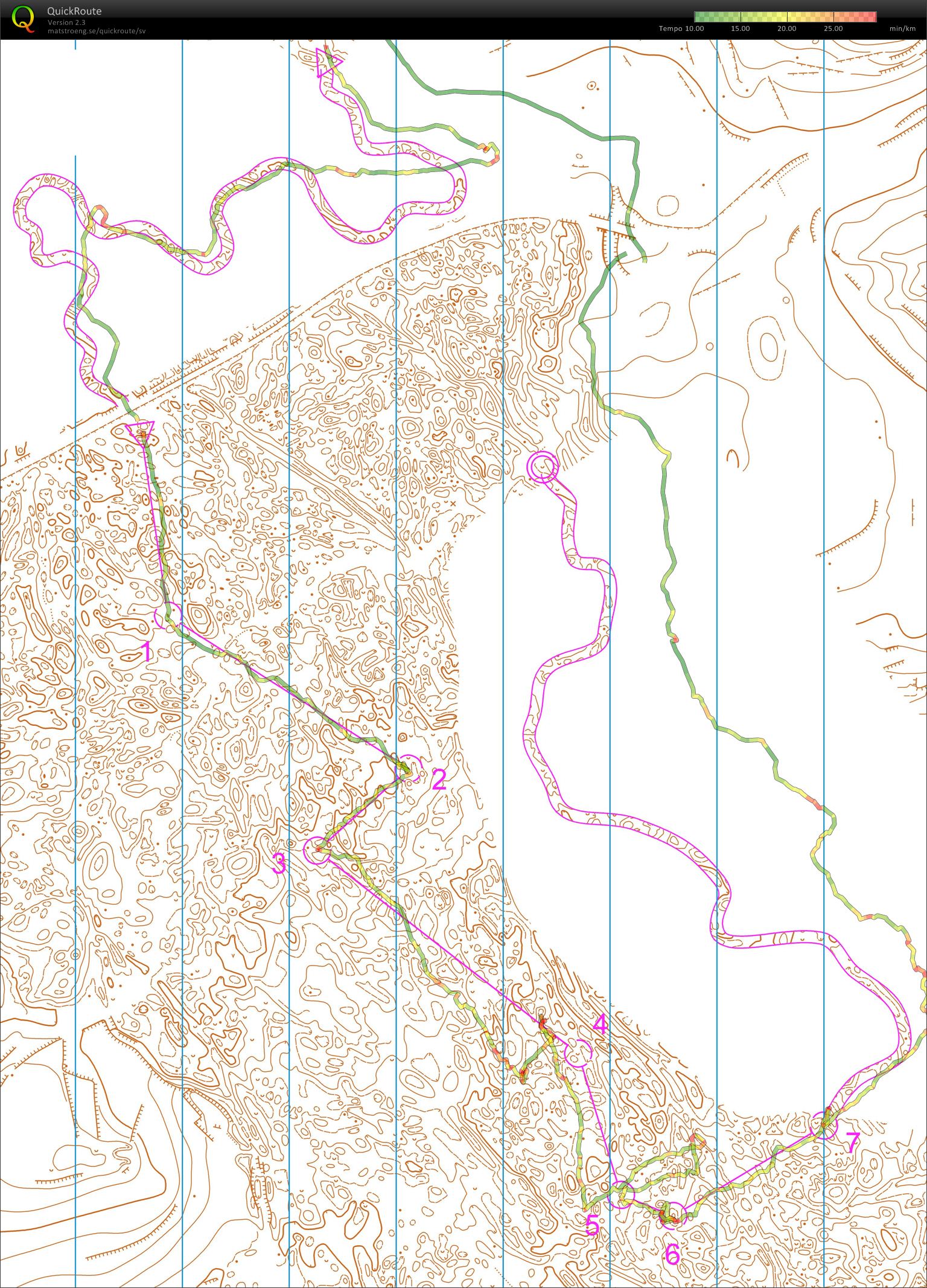 Jegor's map from night training with Thierry, Aydat (19-03-2011)