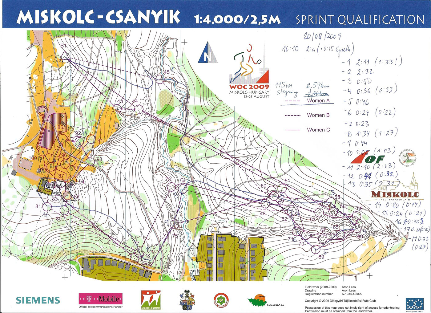 WOC sprint qualification (20-08-2009)