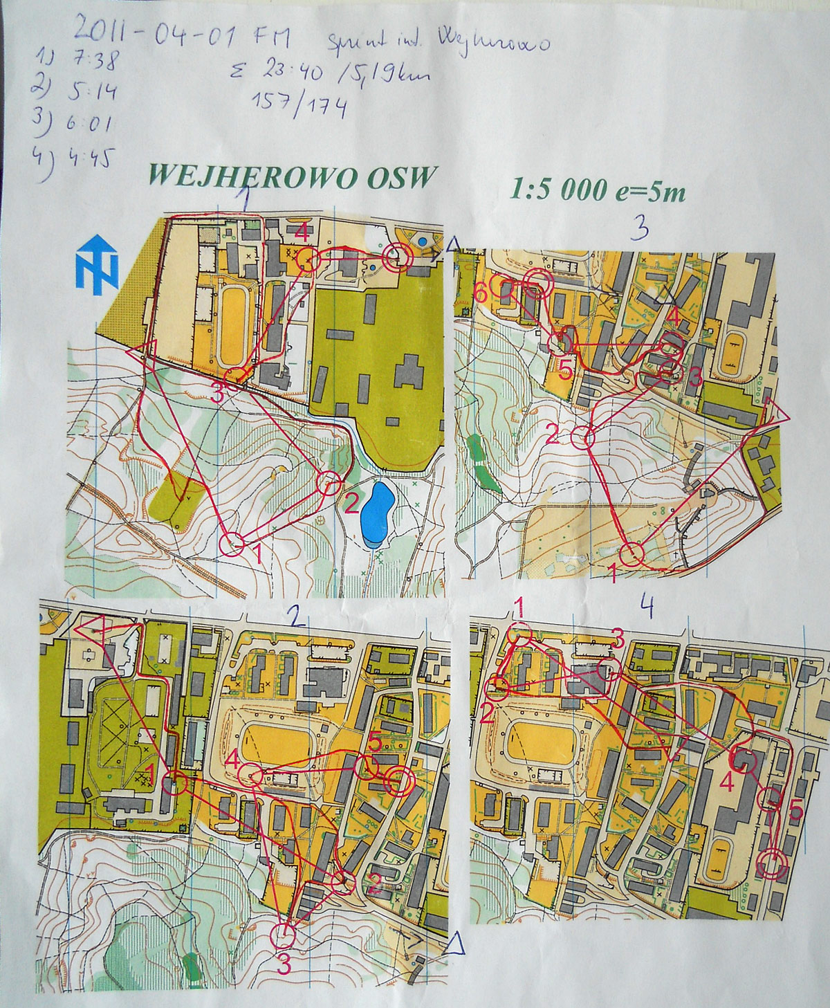 Sprint intervals Wejherowo (2011-04-01)