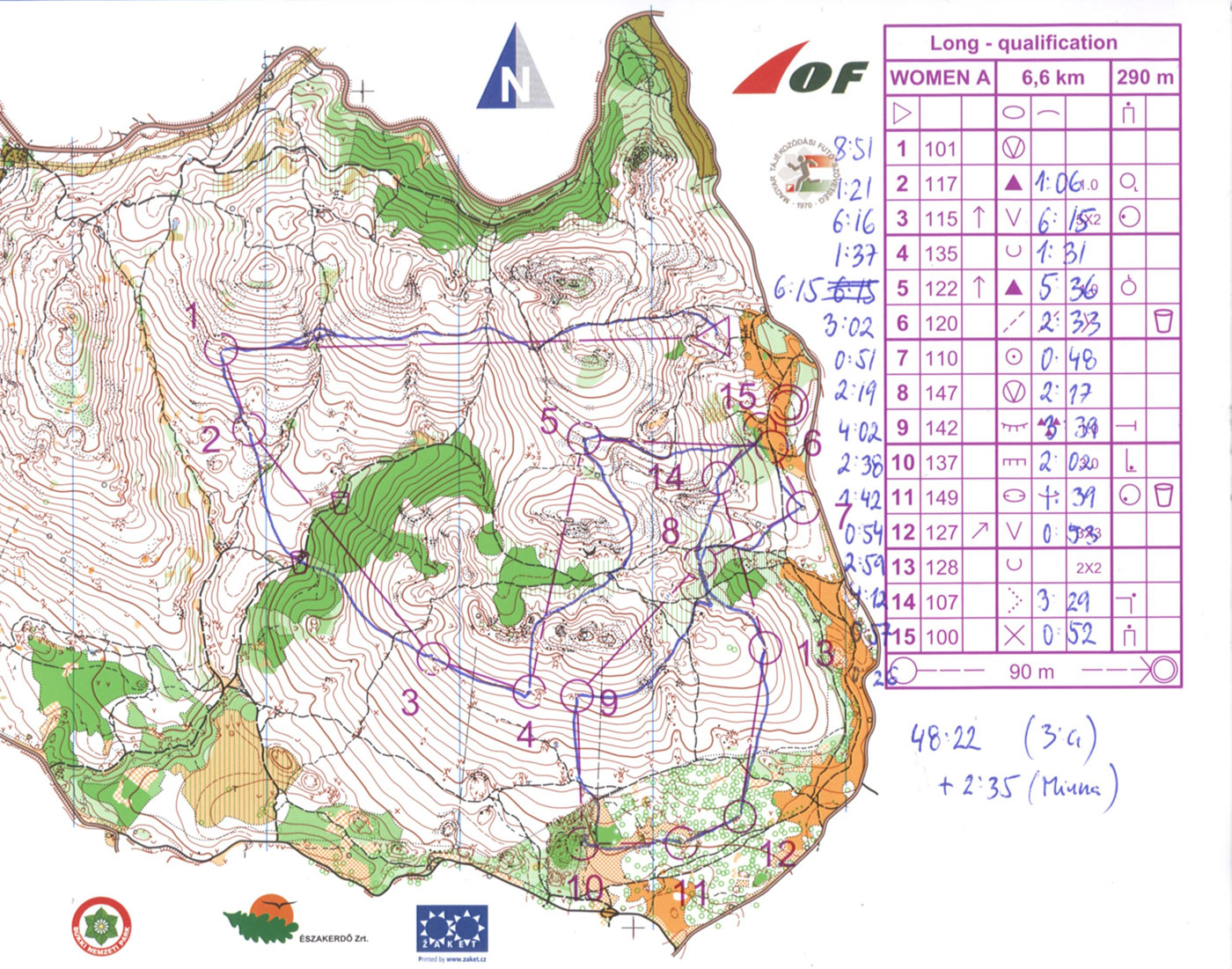 WOC long qualification (17/08/2009)