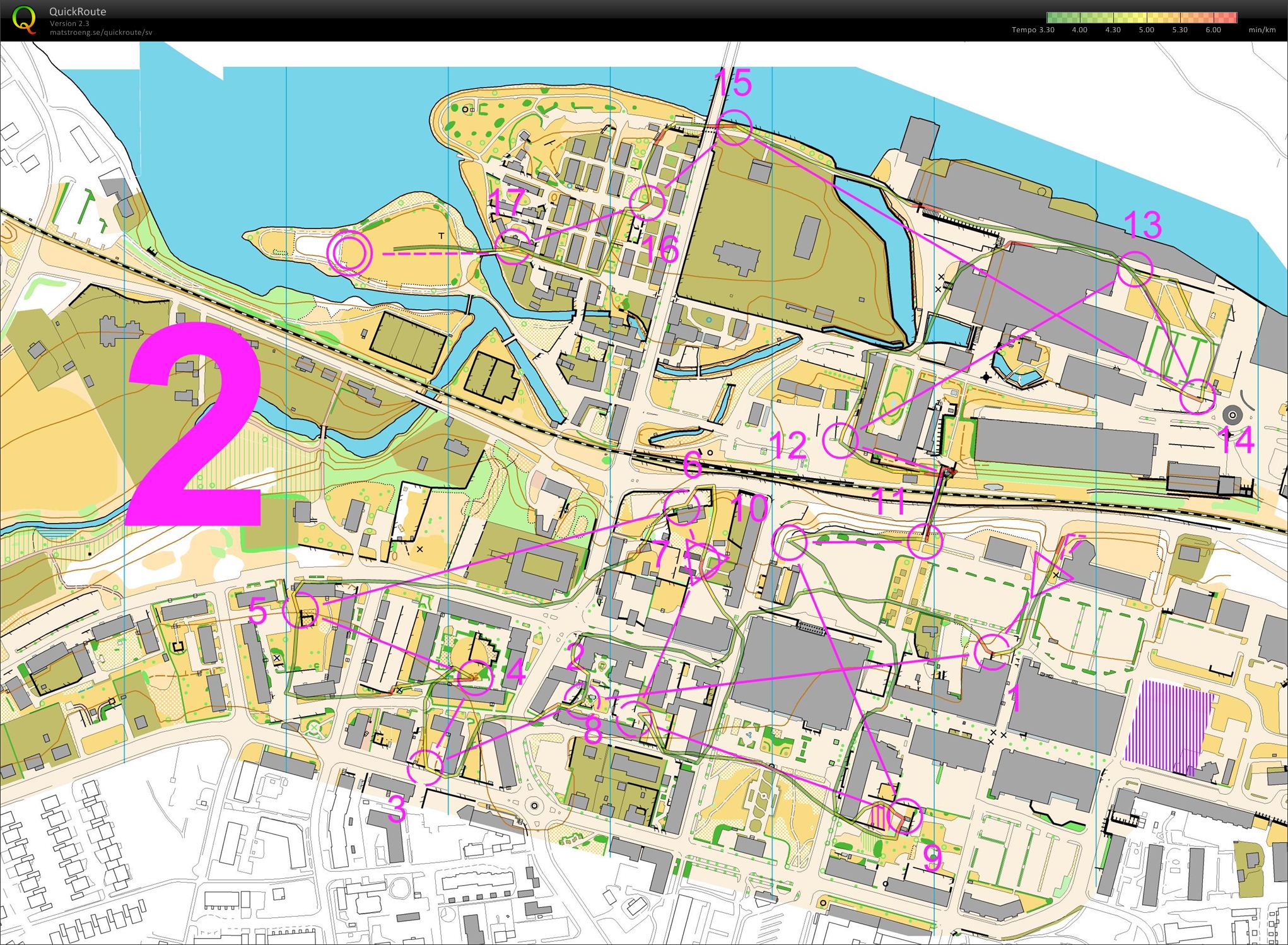 WOC sprint day simulation F Avesta (2011-07-21)