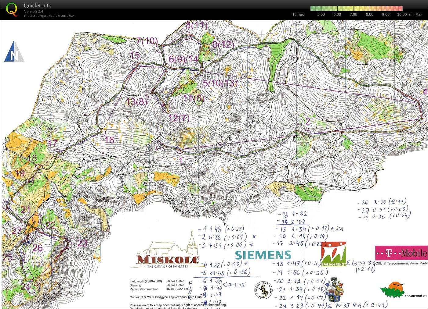 Re-run WOC2009 long final (16.03.2012)