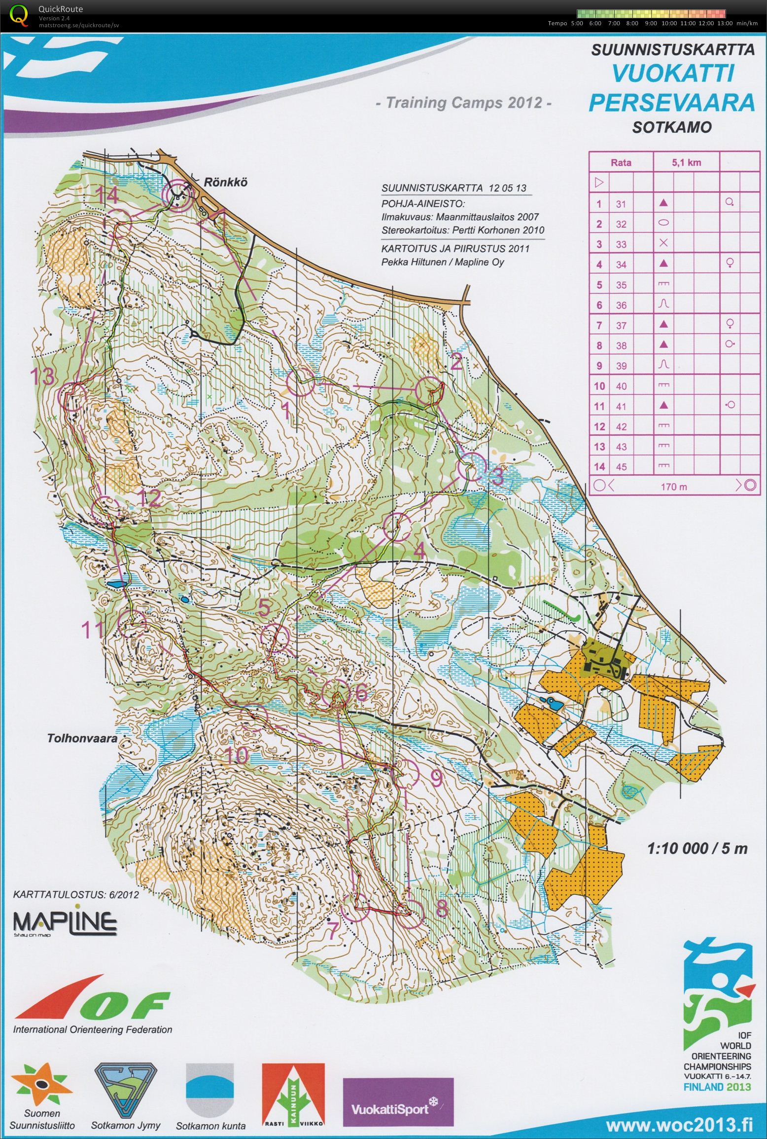 WOC2013 TC Middle Persevaara (07-09-2012)