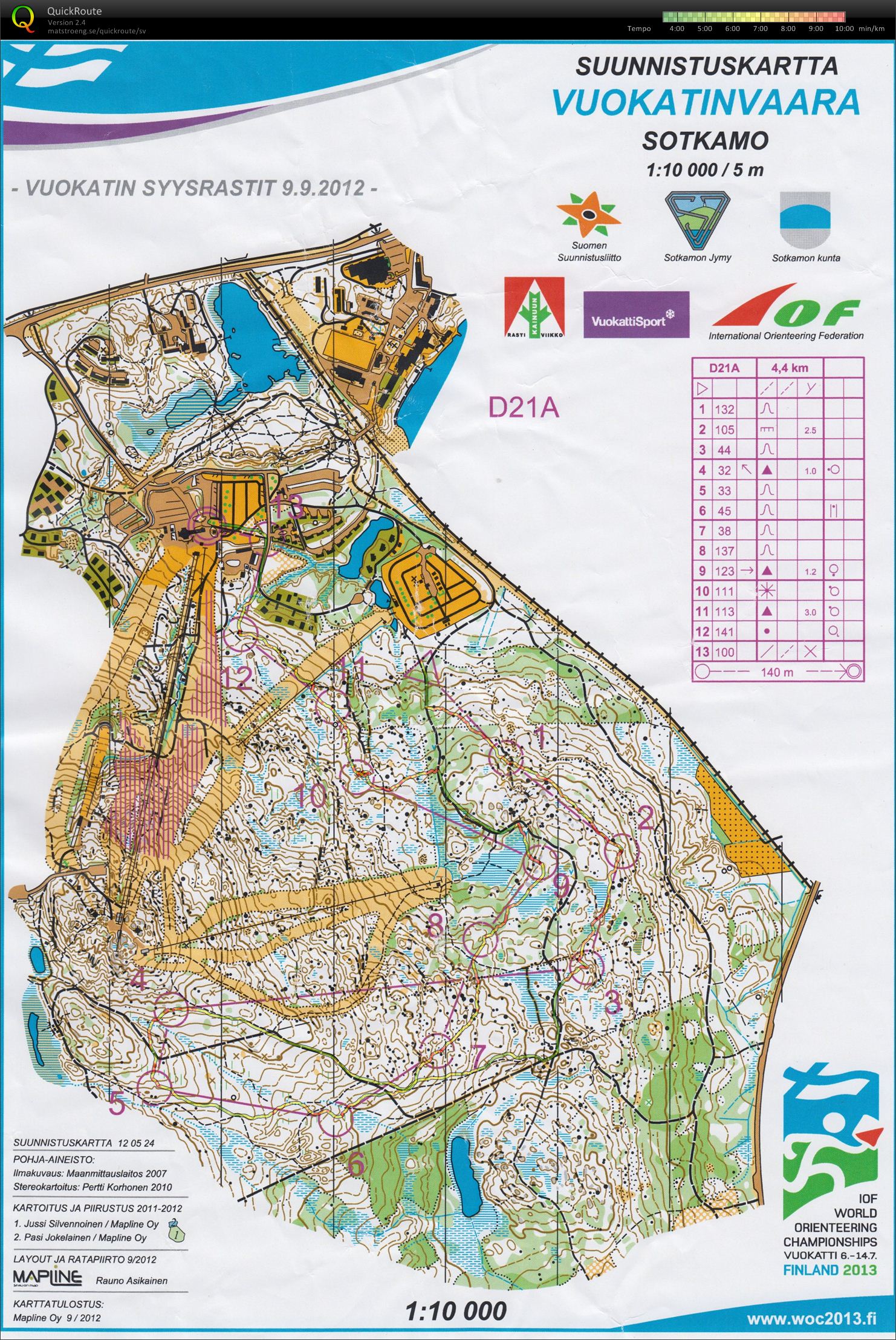 Vuokatinvaaran Syysrastit (MD same area as NORT final) (2012-09-09)