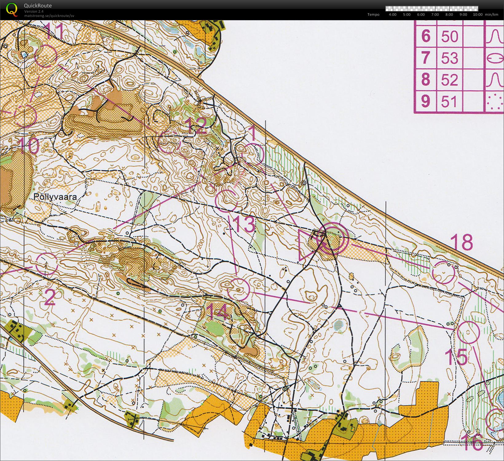 WOC2013 TC Pöllyvaara for Headcam (10/09/2012)