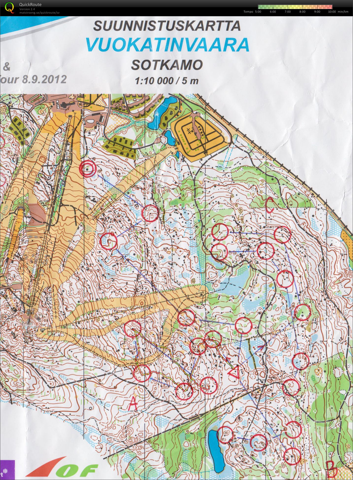 WOC2013 TC Vuokatinvaara slinga 1 (10-09-2012)