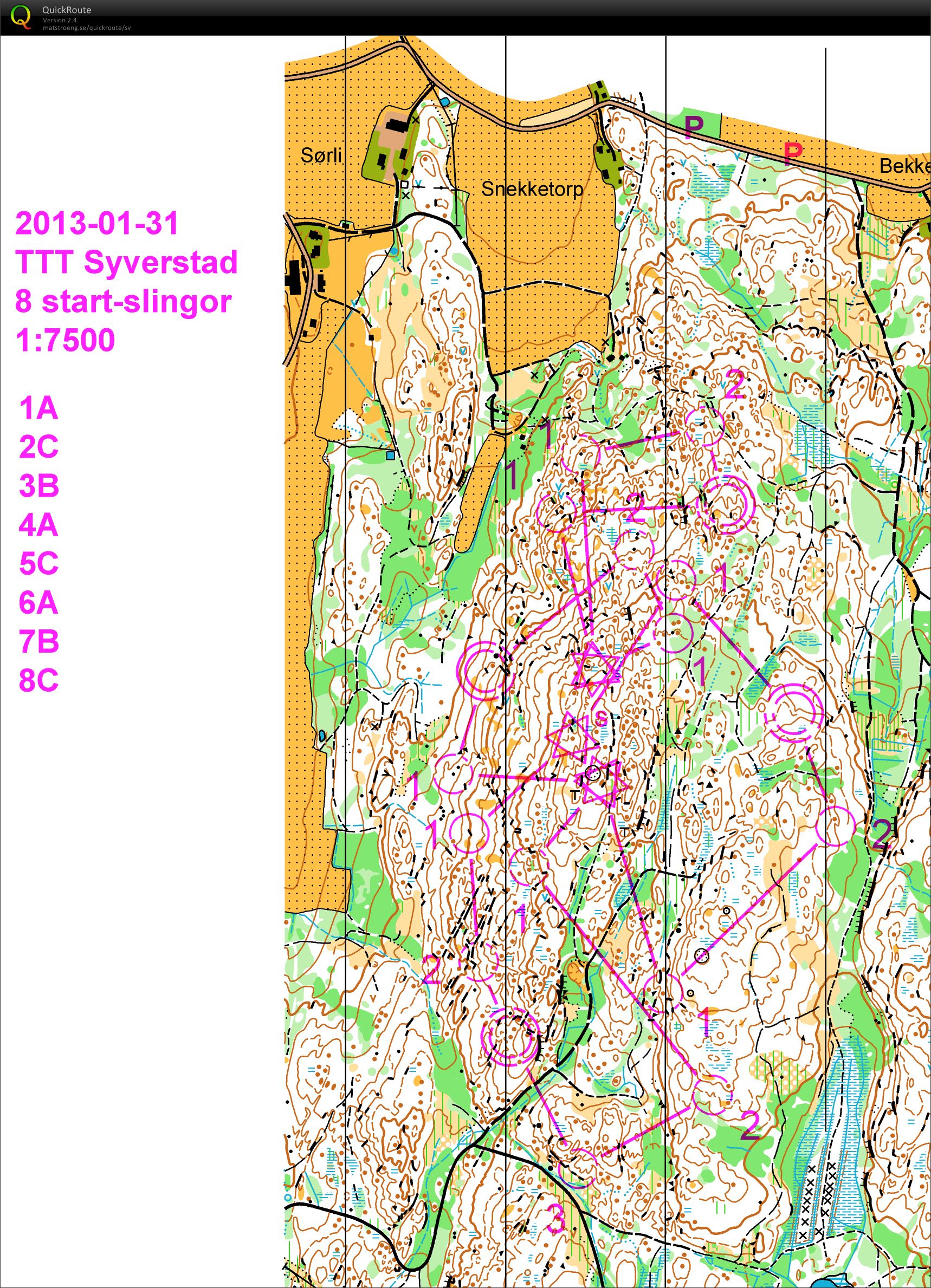 Syverstad Hjerteåsen TTT startslingor (2013-01-31)