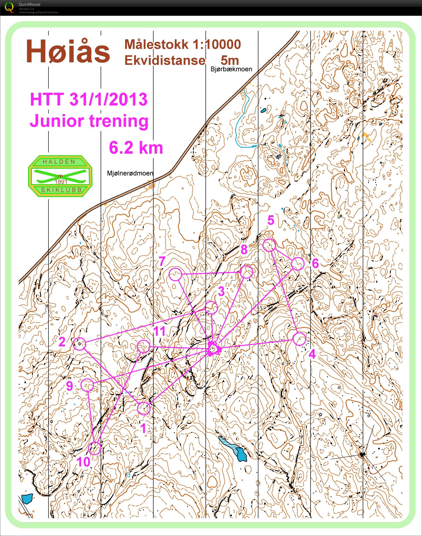 Höiås juniorernas natt-träning (31-01-2013)