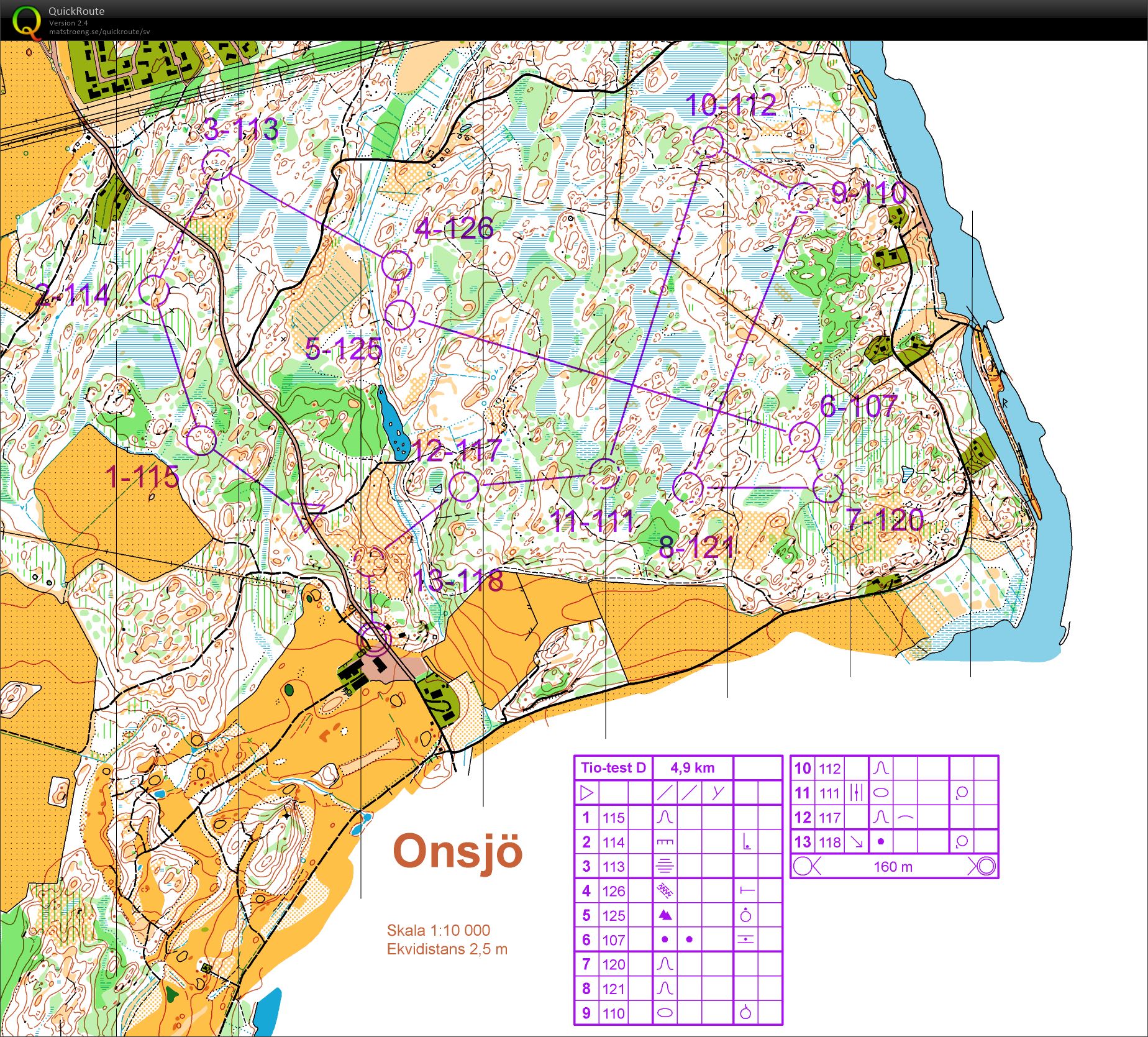 Tiomila test Vänersborg Onsjö (2013-04-06)