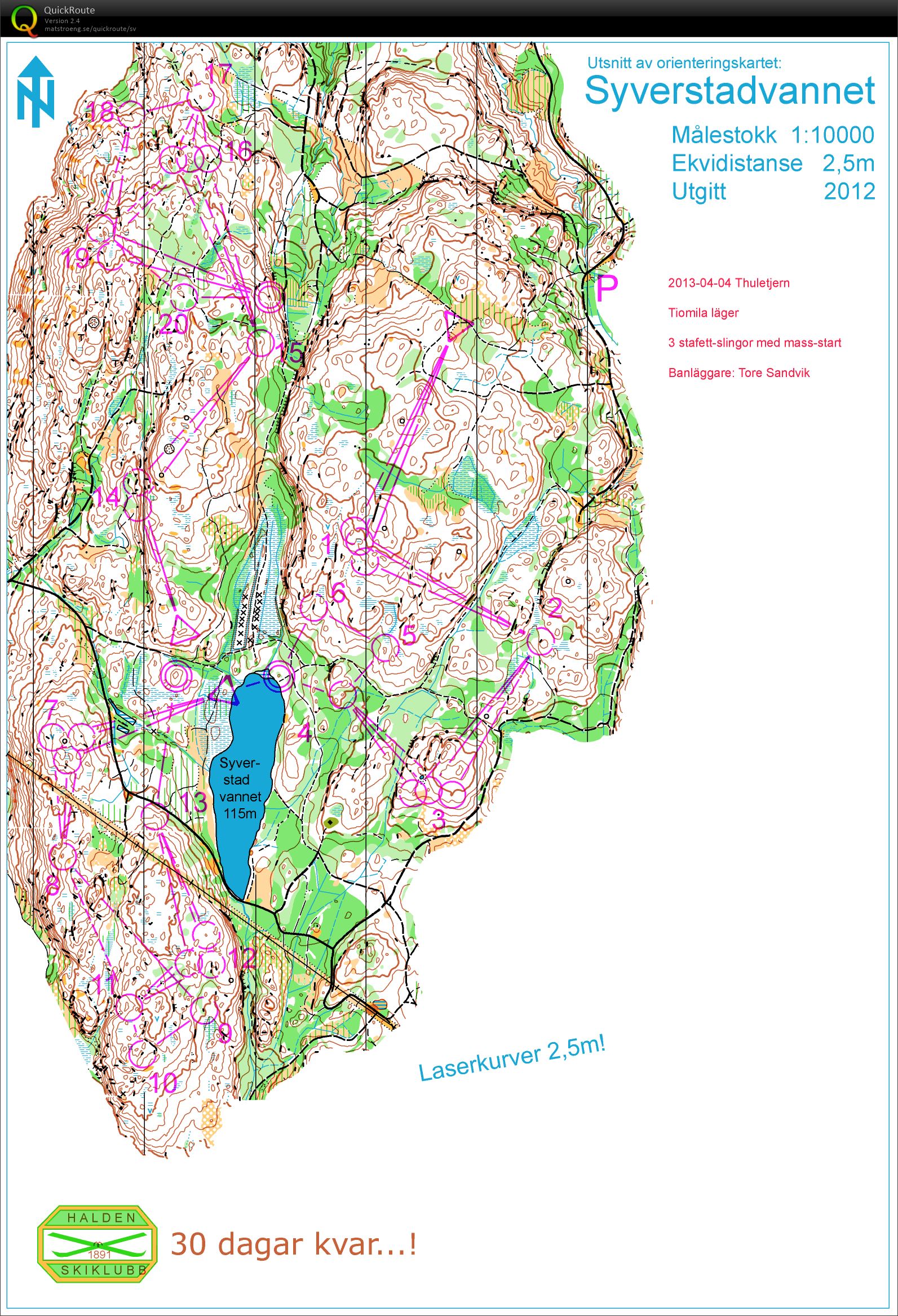 Stafett-träning Thuletjern (2013-04-04)