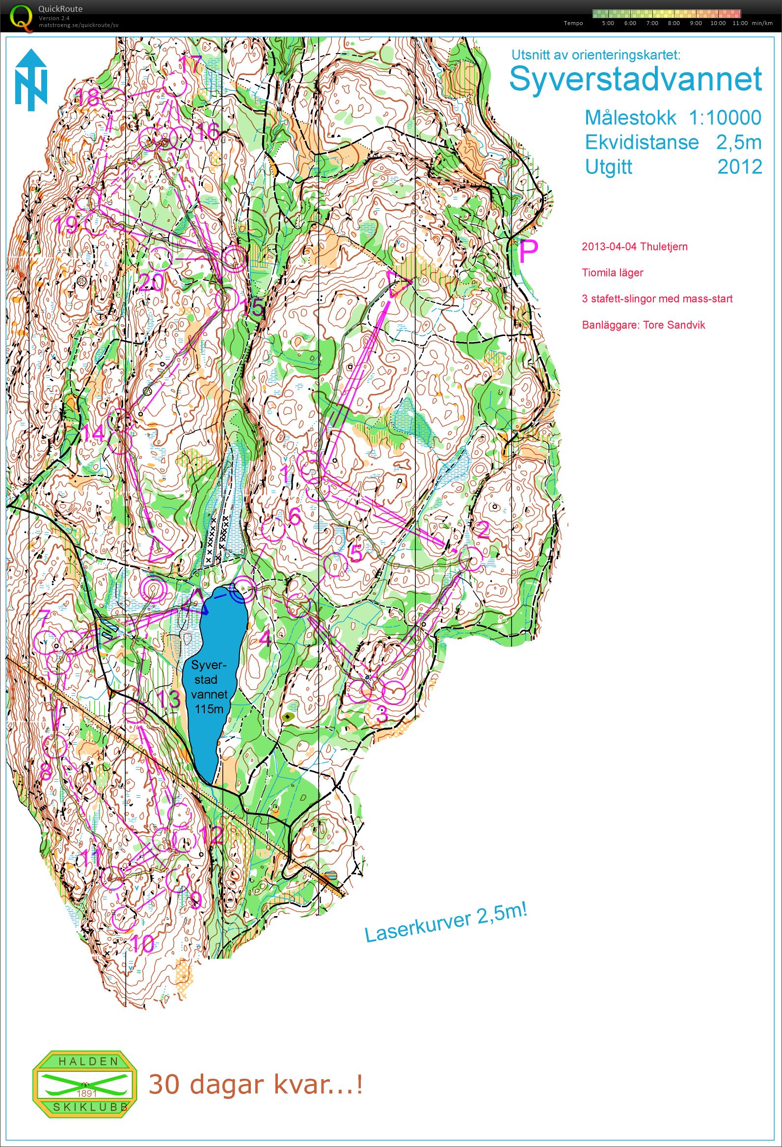 Stafett-träning Thuletjern (04/04/2013)