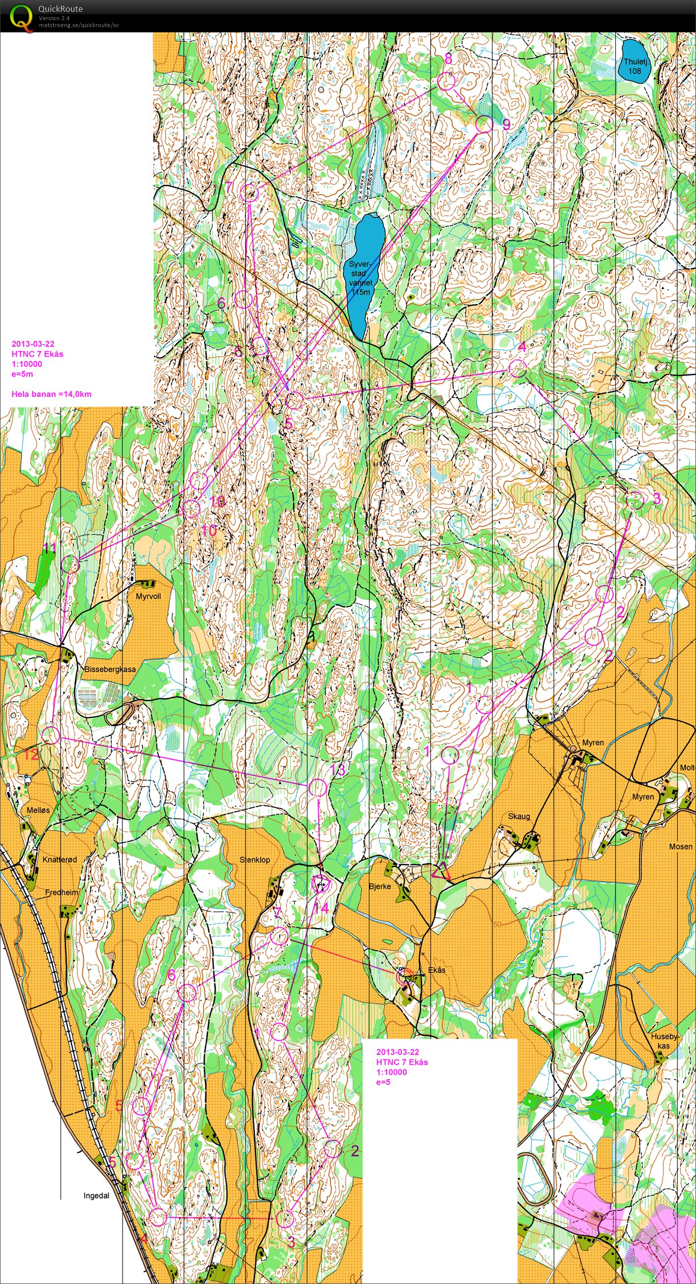 Natt-O herrbana från HTNC Ekås (2013-03-27)