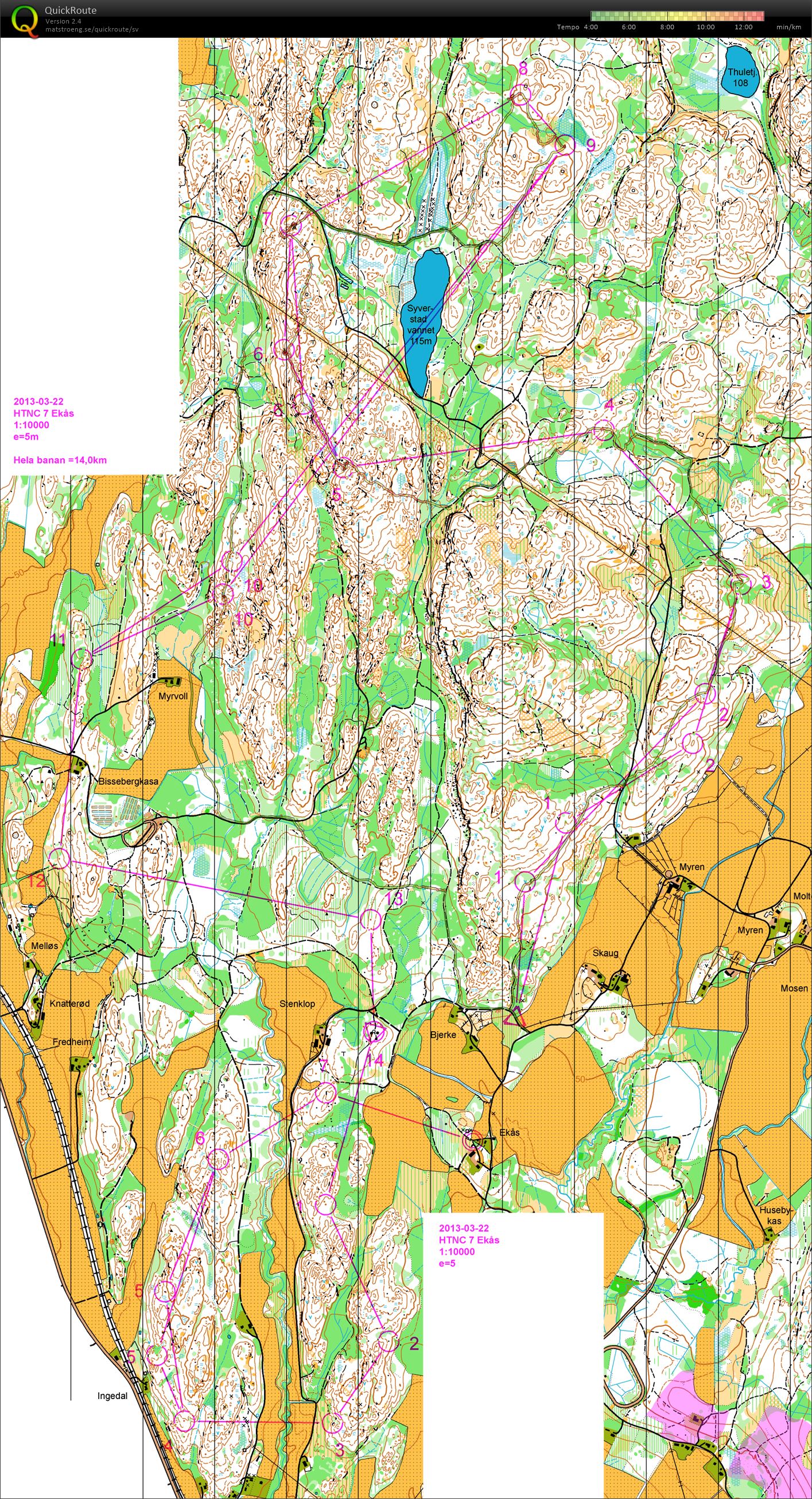 Natt-O herrbana från HTNC Ekås (2013-03-27)