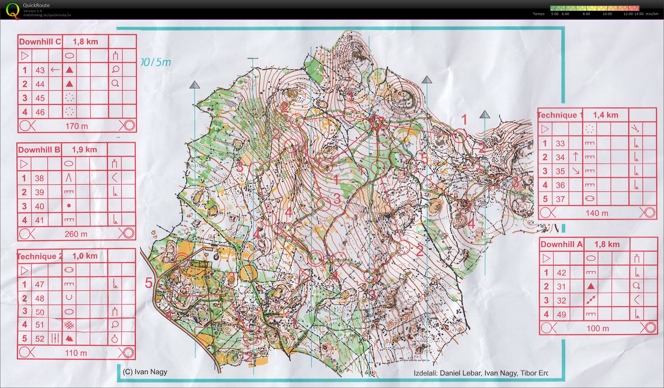 Downhills + kontrollplock Vilenica (2013-03-06)