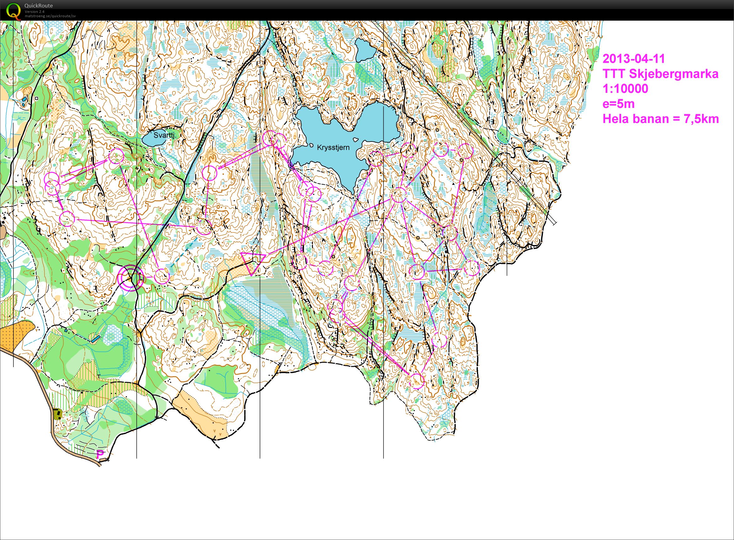 Stafett-träning Skjebergmarka (11.04.2013)