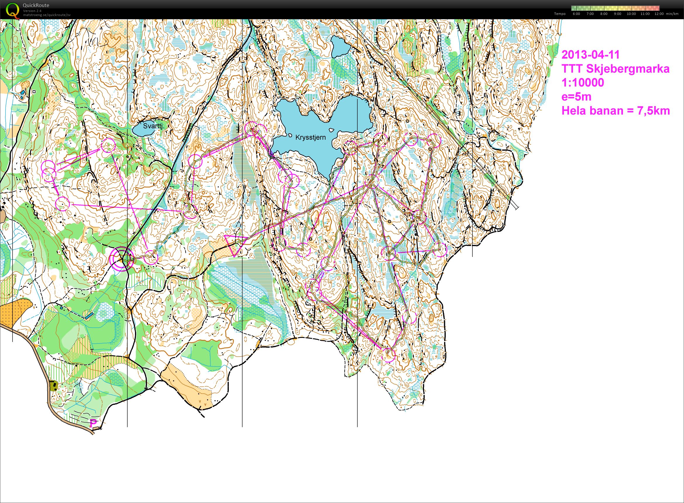 Stafett-träning Skjebergmarka (11-04-2013)