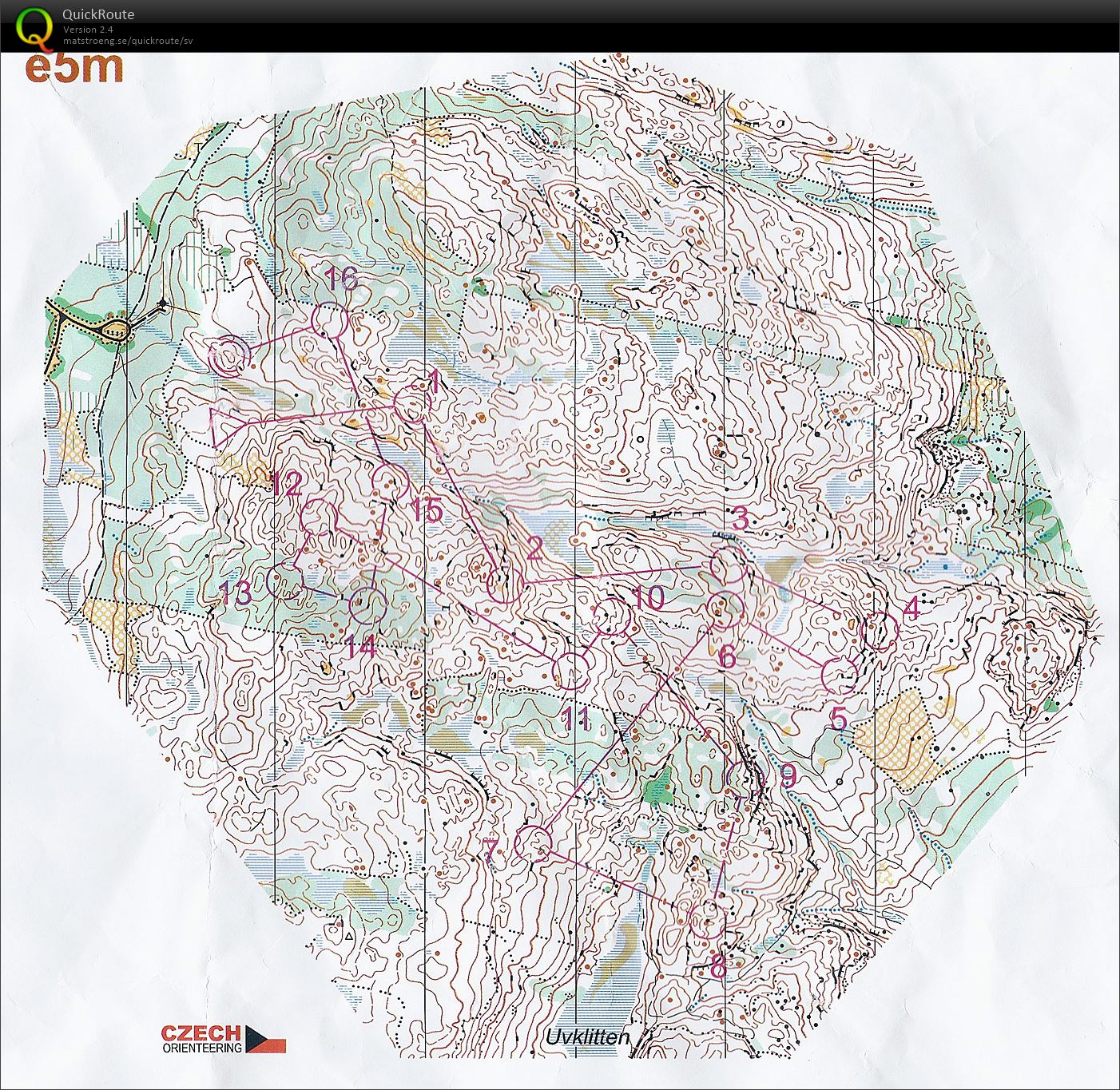 WOC selection race middle Asaklitt (19/05/2013)