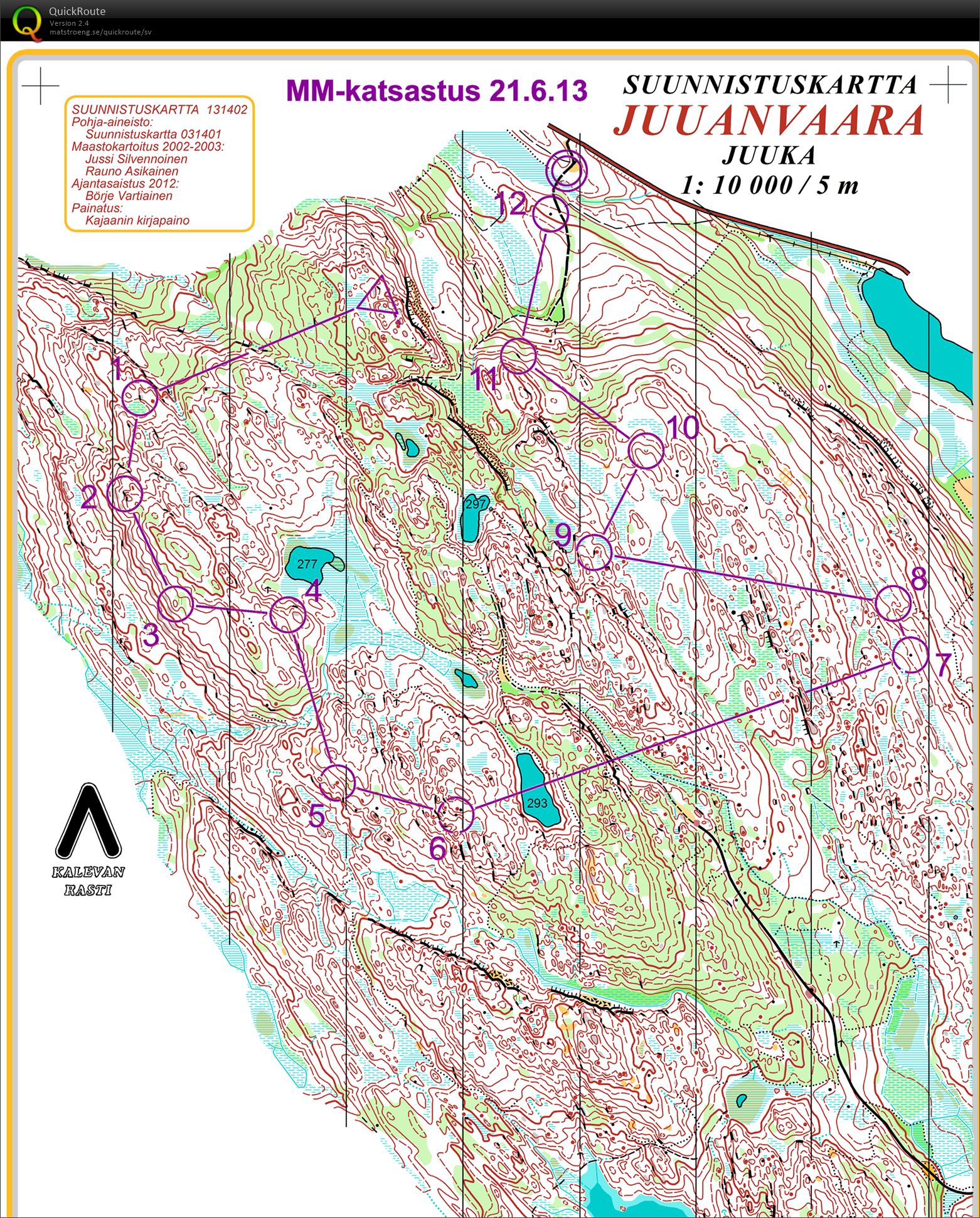 FInnish WOC-selection race middle (21-06-2013)