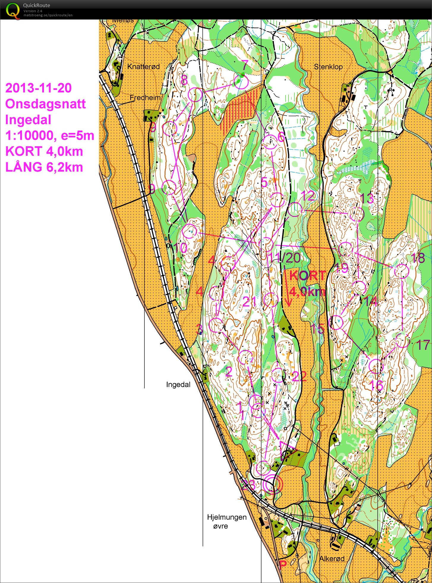 Onsdagsnatt Ingedal (20/11/2013)