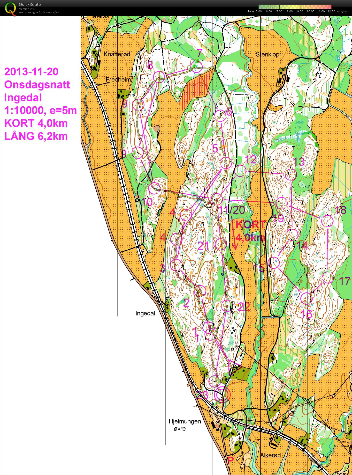 Onsdagsnatt Ingedal (20-11-2013)