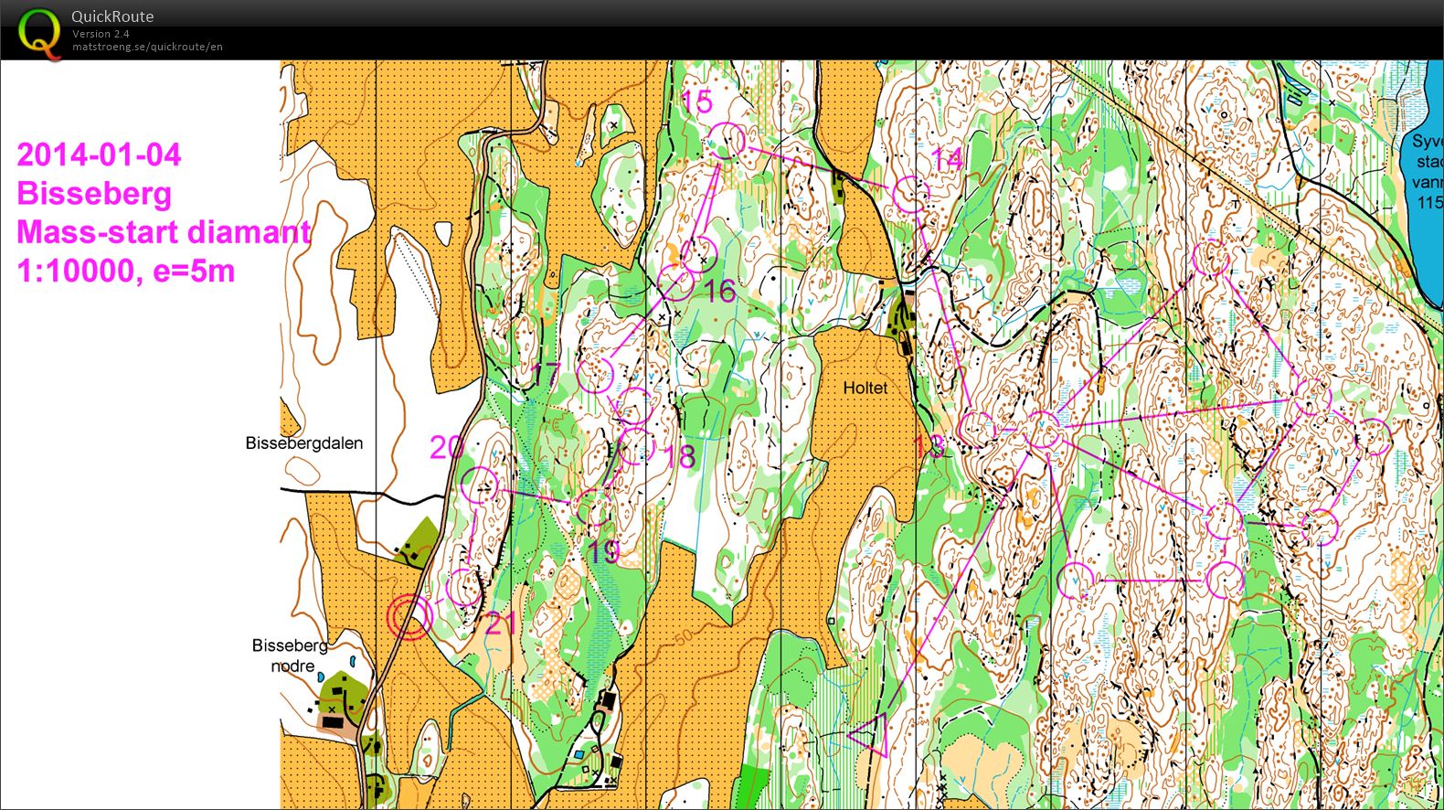 Mass-start diamant Bisseberg (04-01-2014)