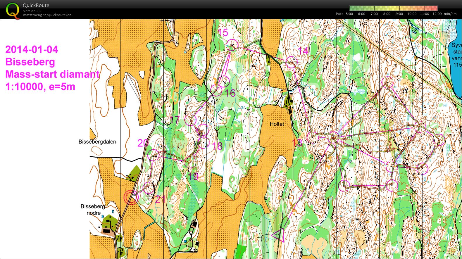 Mass-start diamant Bisseberg (04-01-2014)