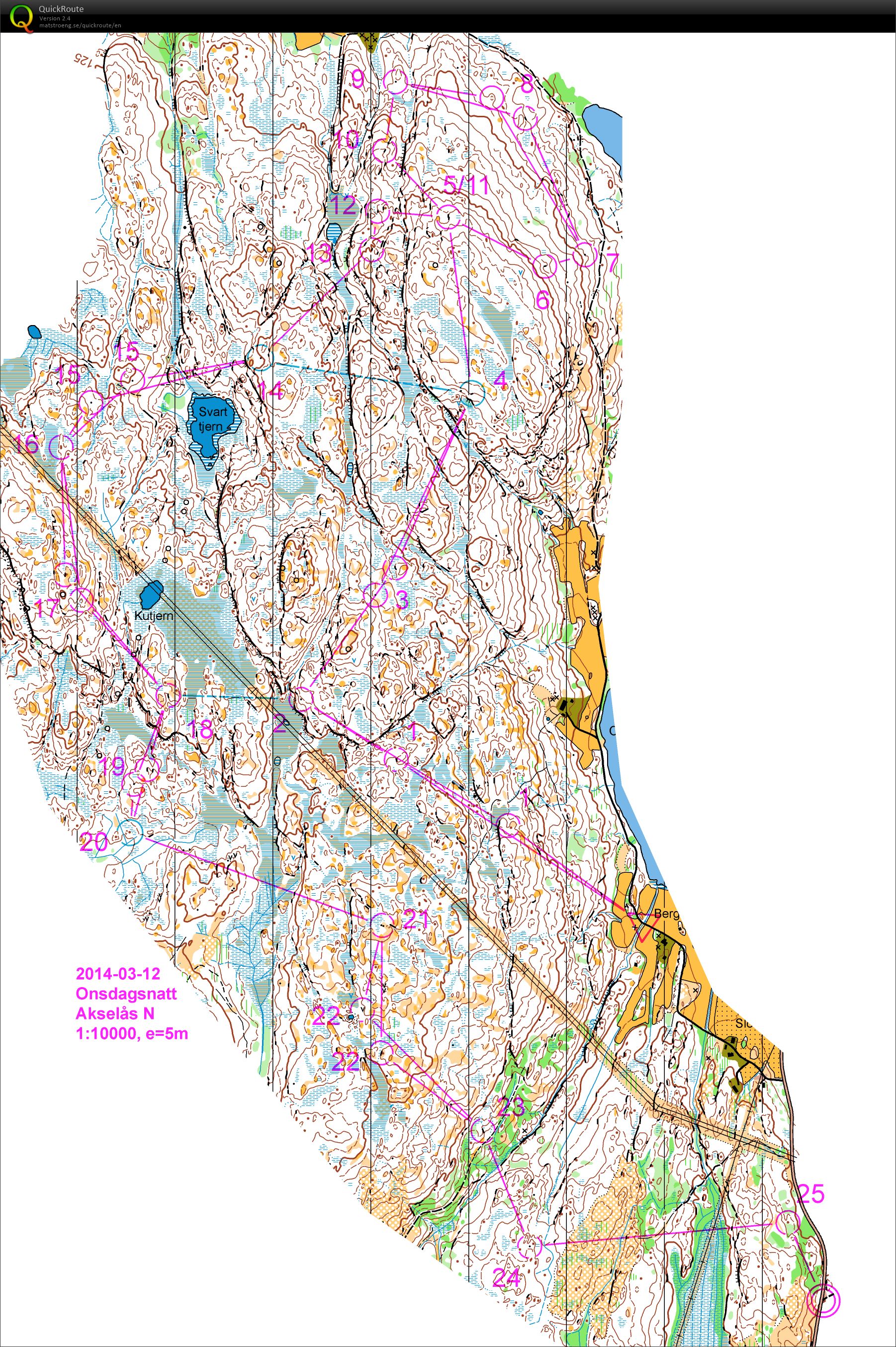 Onsdagsnatt Akselås norra (12/03/2014)