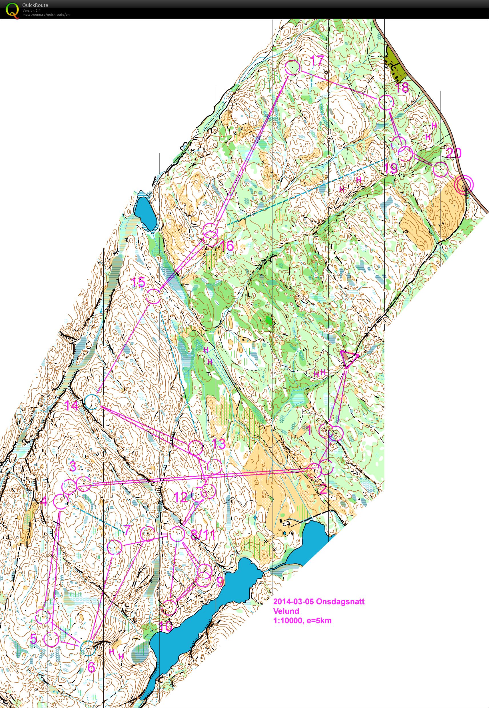 Onsdagsnatt Velund (05.03.2014)