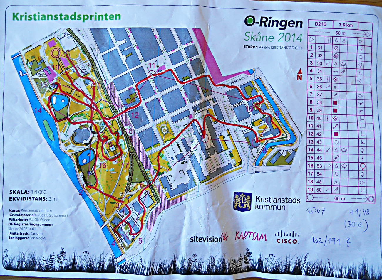 O-Ringen E1 Sprint (21.07.2014)