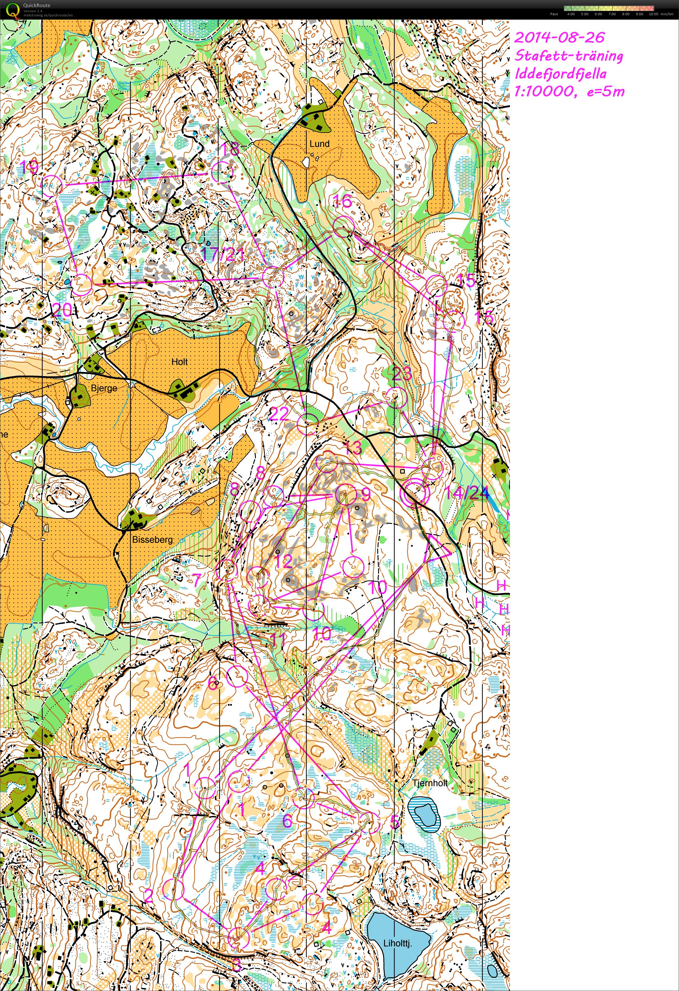 Relay training Halden SK + SWE + NOR Iddefjordfjella (2014-08-26)