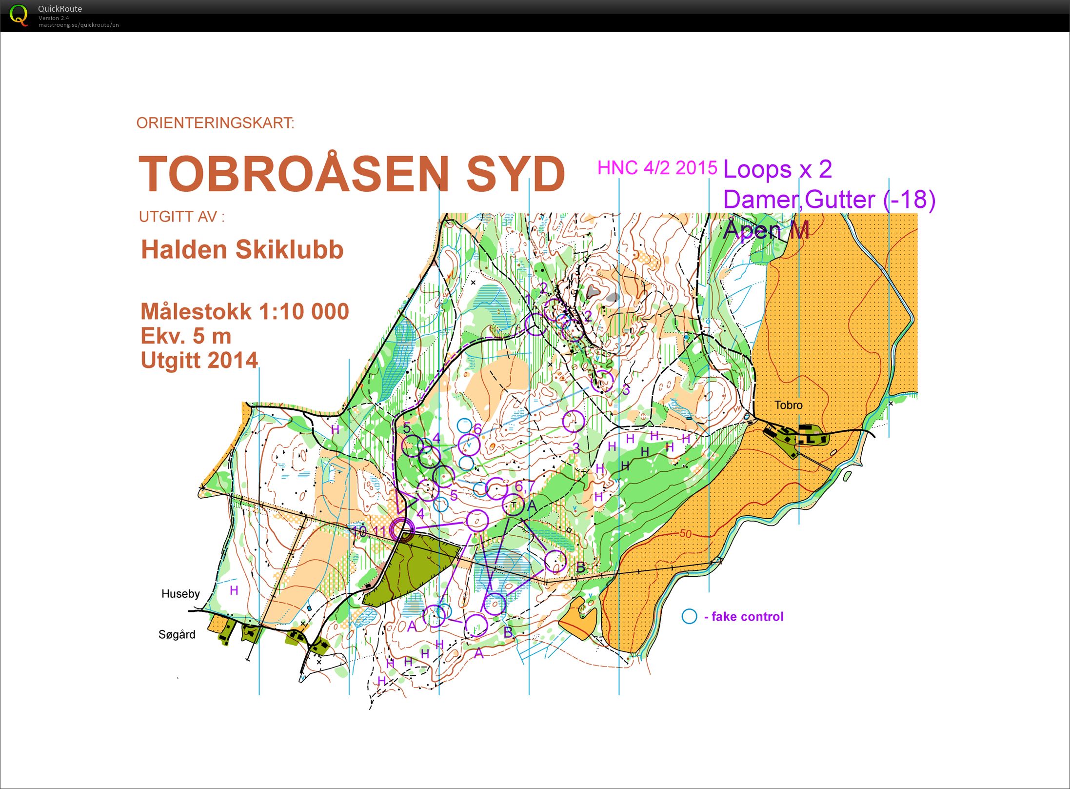 HDNC #9 Mass-start Tobro södra (04/02/2015)