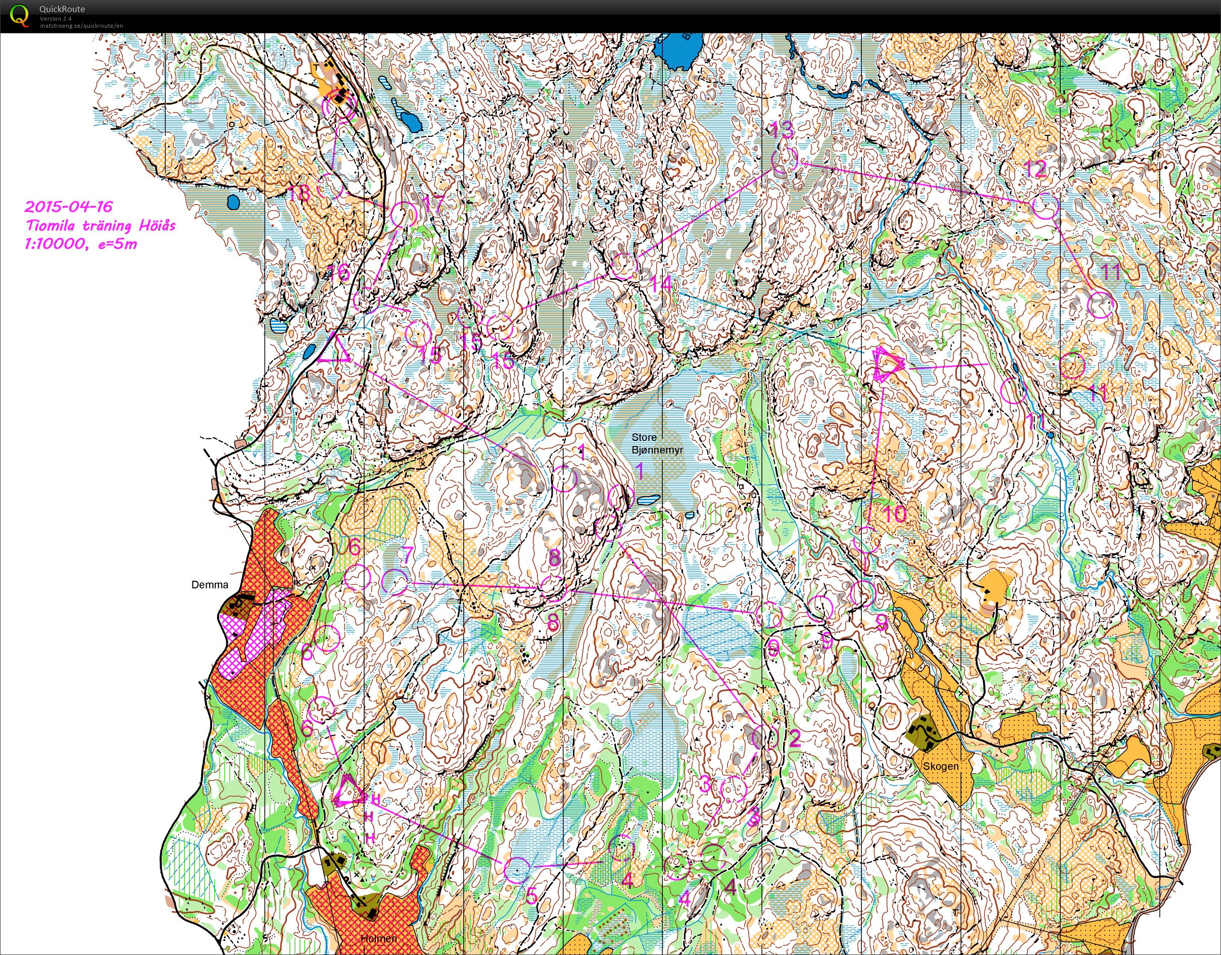 Stafett-träning Höiås (16/04/2015)