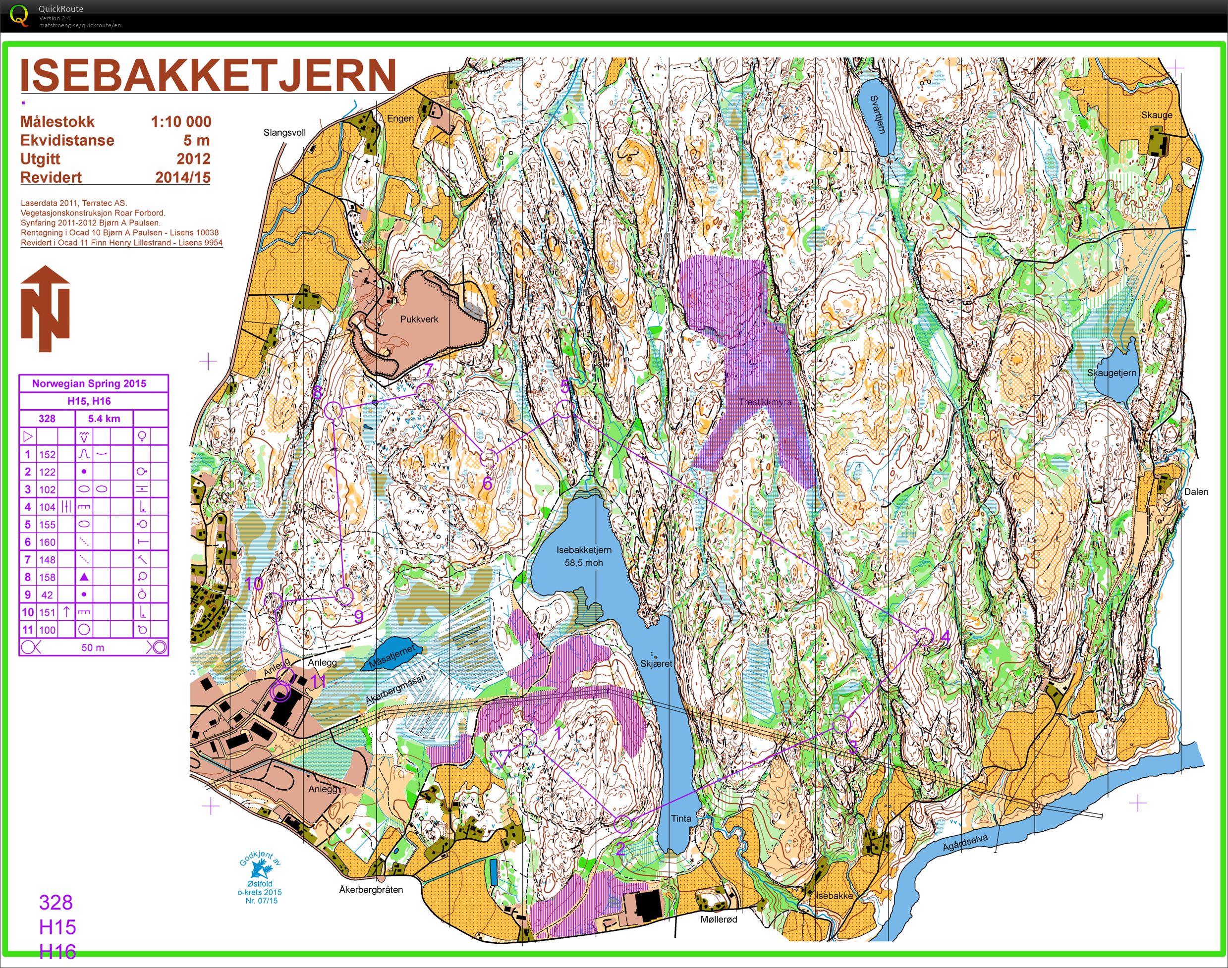 Norwegian Spring Söndag Emil Wingstedt provlöpning H15-16 (2015-04-19)