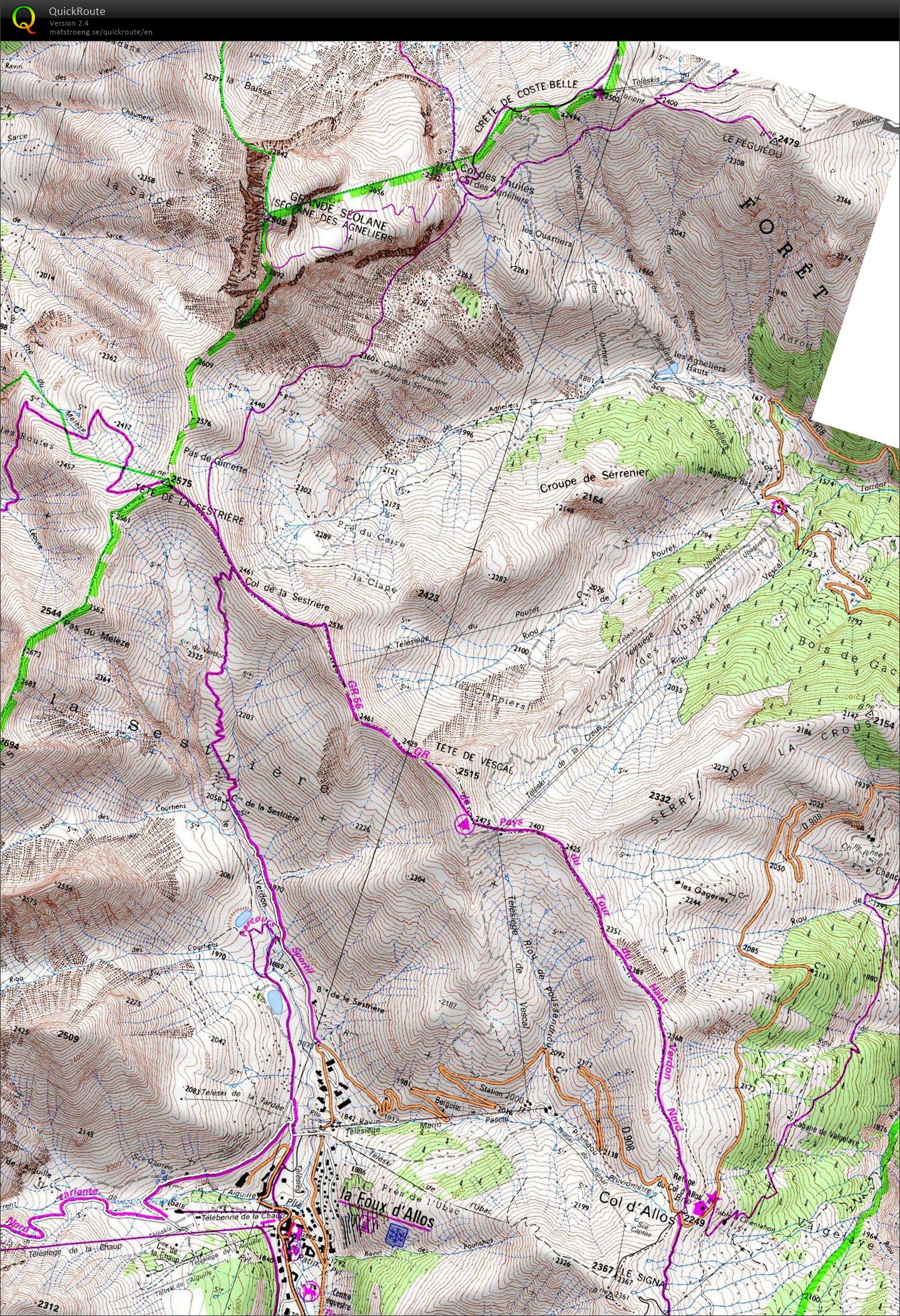 Grande Seolane 2909m hike/run (05/07/2015)