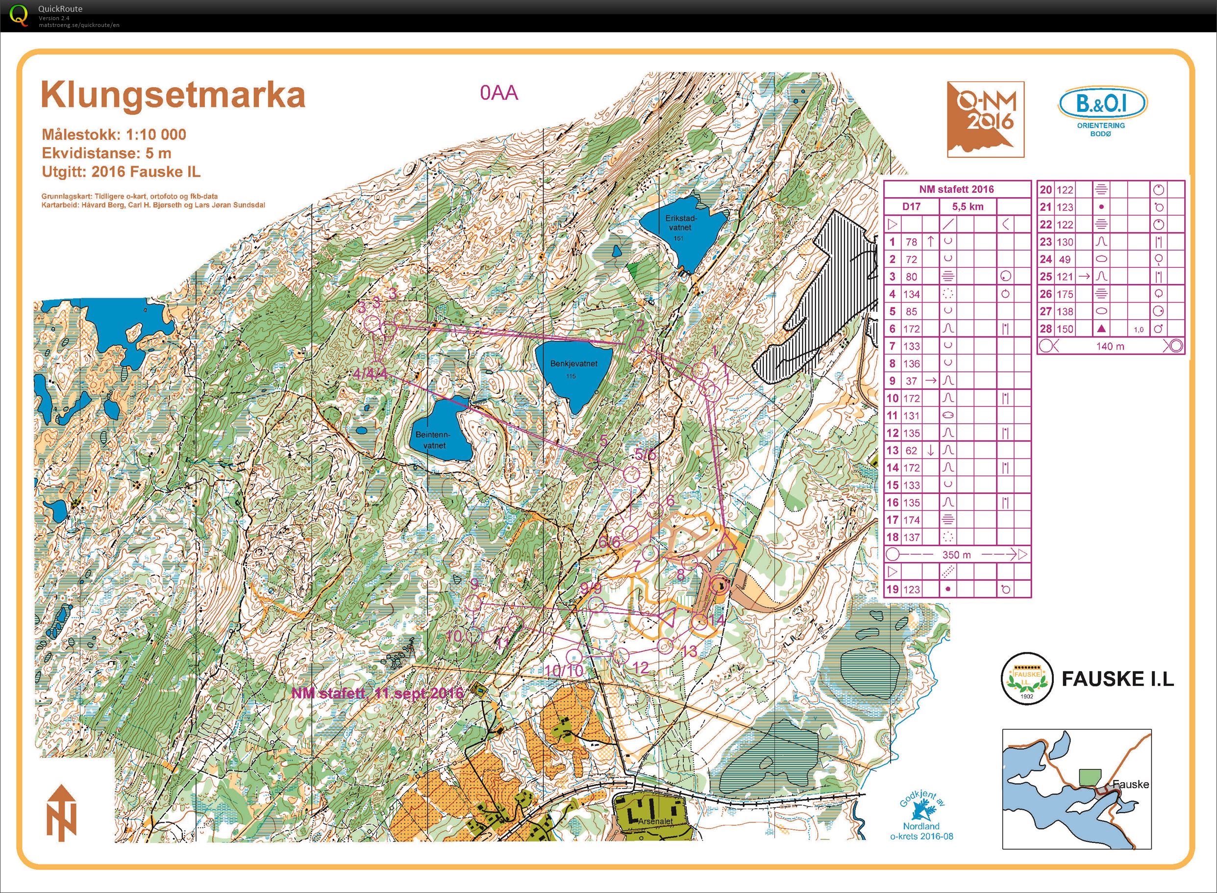 NM stafett Bodö (sträcka 1) (2016-09-11)