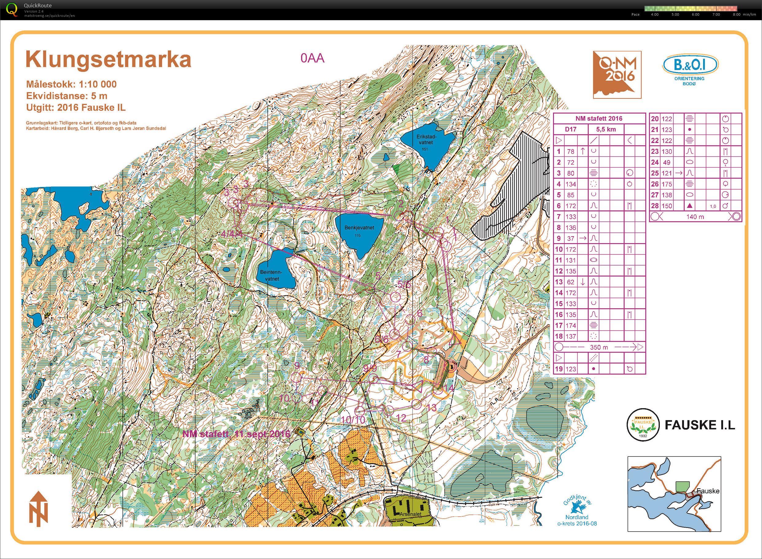 NM stafett Bodö (sträcka 1) (2016-09-11)