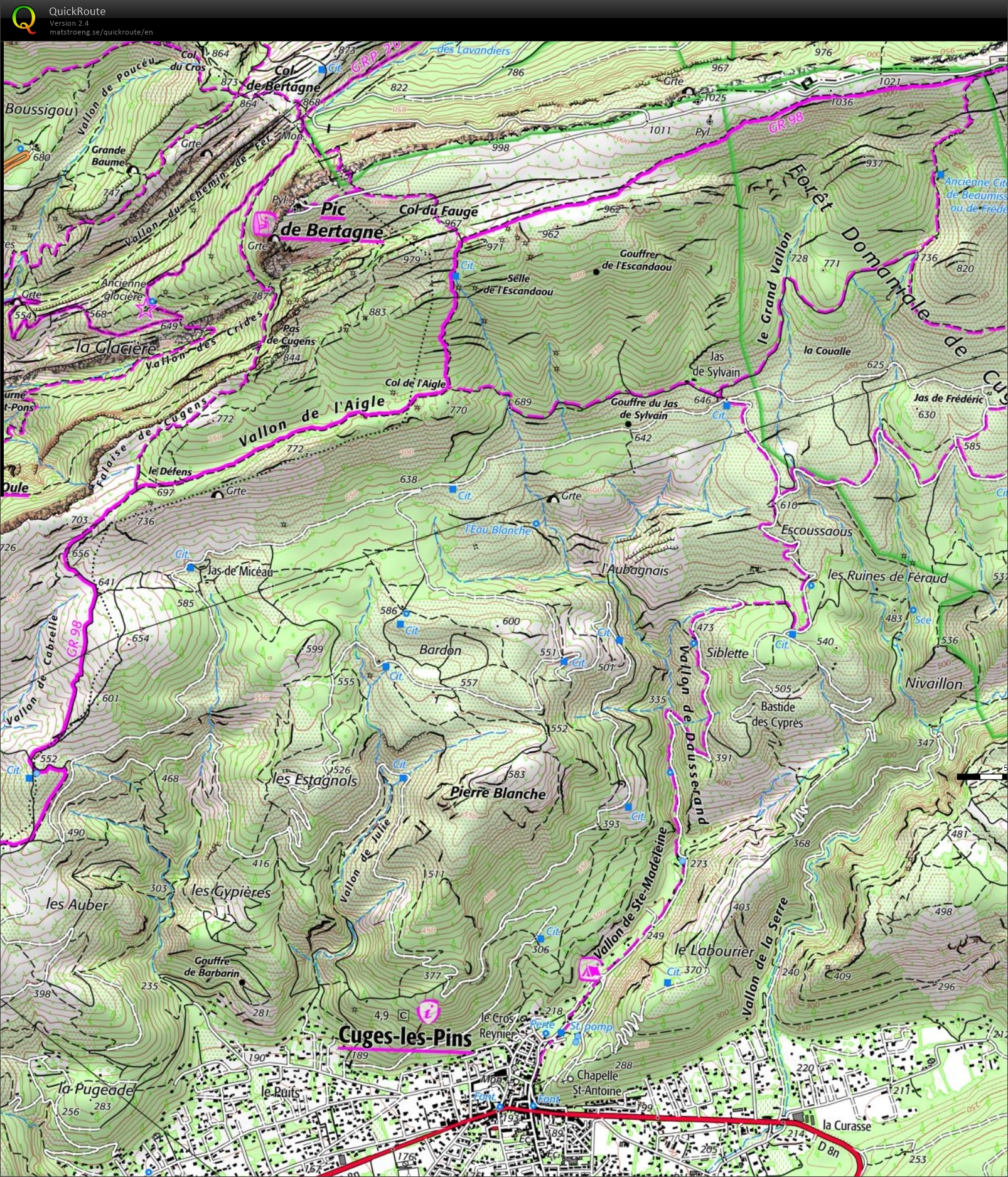 Training on the course of the Trail de la Sainte Baume (2019-10-03)